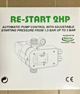 Matic Press Control Hydromatic 2 HP Pressostat pour régulation de pression autoclave de 1,5 à 3 bar 