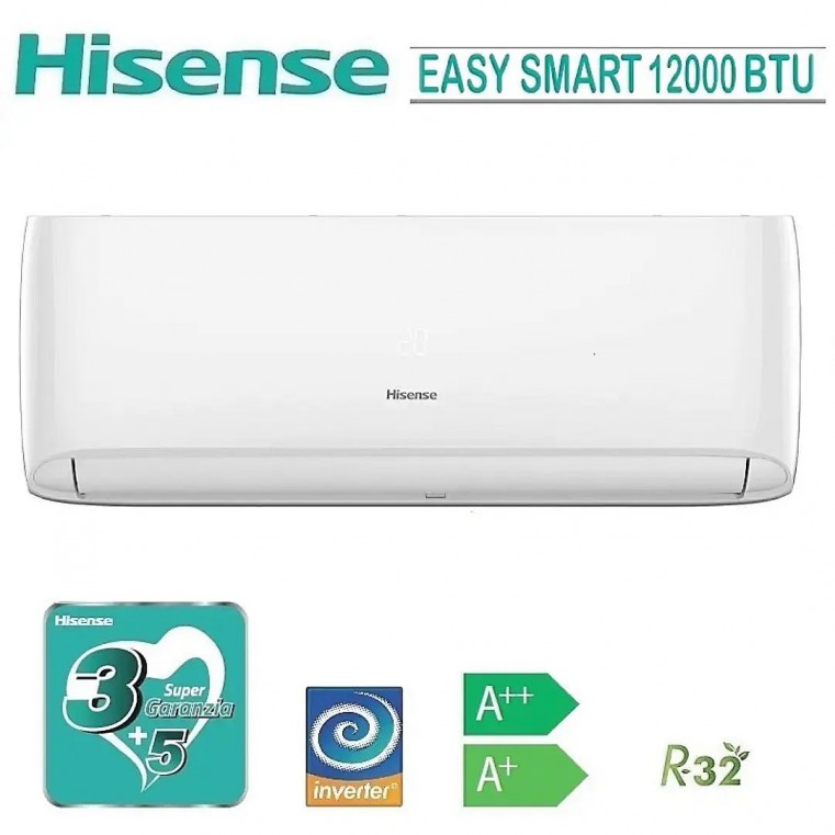Climatizzatore Condizionatore Hisense 12000 btu Inverter Smart Easy R32 WIFI OPZ