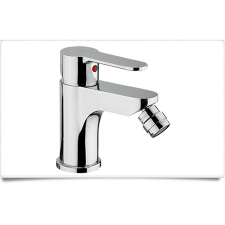 Miscelatore bidet Paffoni blu con scarico automatico da 1" 1/4 in ottone cromato