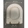 Sedile Wc Copriwater Poliestere Dolomite Serie Quadrarca Bianco Polisedil