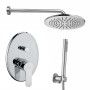 Set kit tondo doccia Paffoni BLU con miscelatore, doccetta, braccio e soffione