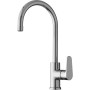 Miscelatore cromato lavello cucina canna alta girevole Paffoni Green GRE180CR