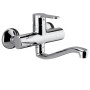 MISCELATORE RUBINETTO LAVELLO PAFFONI "BLU" A MURO CON CANNA A SARPENTE BLU161CR