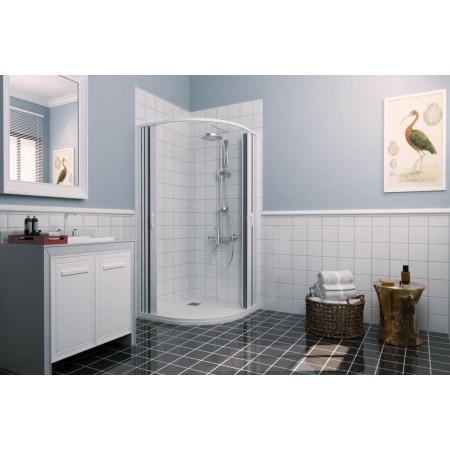 Box doccia angolare 90x70 box in acrilico semicircolare stondato reversibile