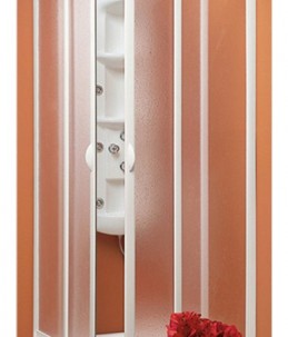 Box doccia PVC SMART angolare scorrevole acrilico riducibile resistente FORTE