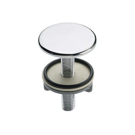 TAPPO COPRIFORO CROMO CROMATO PER LAVABO BIDET DIAM 50 MM