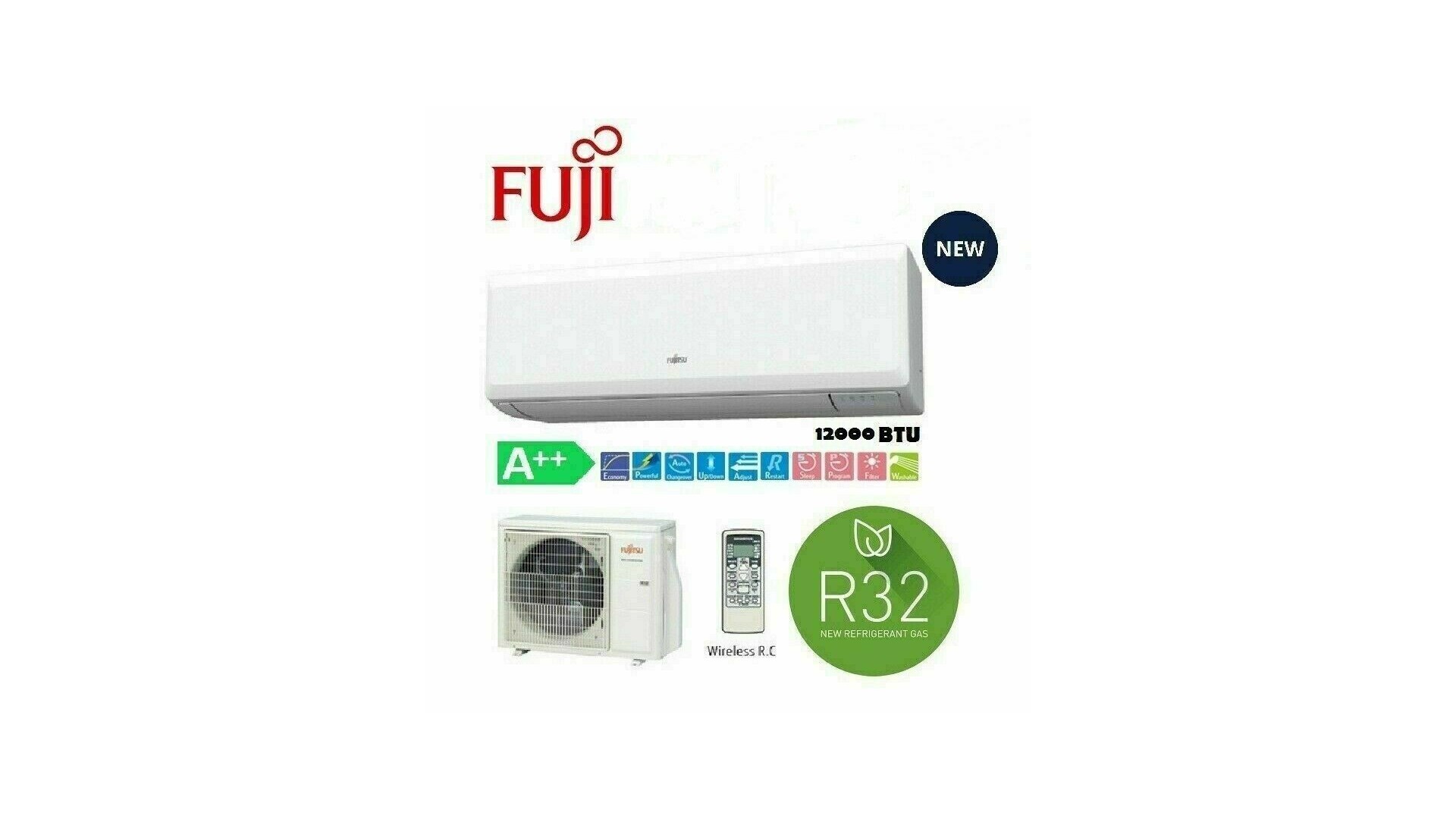 aa Climatizzatore condizionatore inverter fuji 12000 btu r32 kp a++